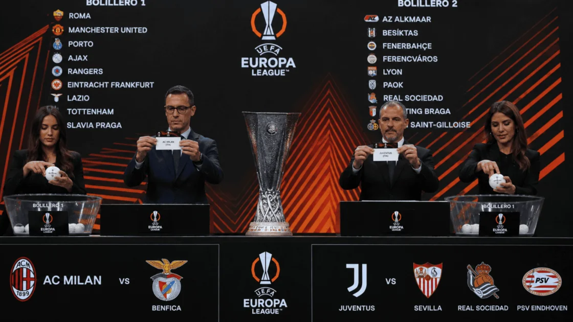 “Sorteio da Europa League define confrontos de Milan e Juventus”