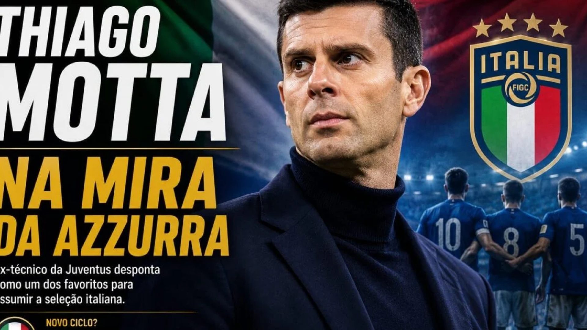 Thiago Motta é cotado para comandar seleção italiana
