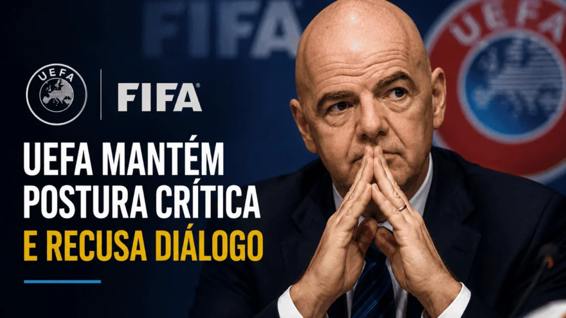 Uefa mantém boicote e diz que perdeu confiança em Gianni Infantino