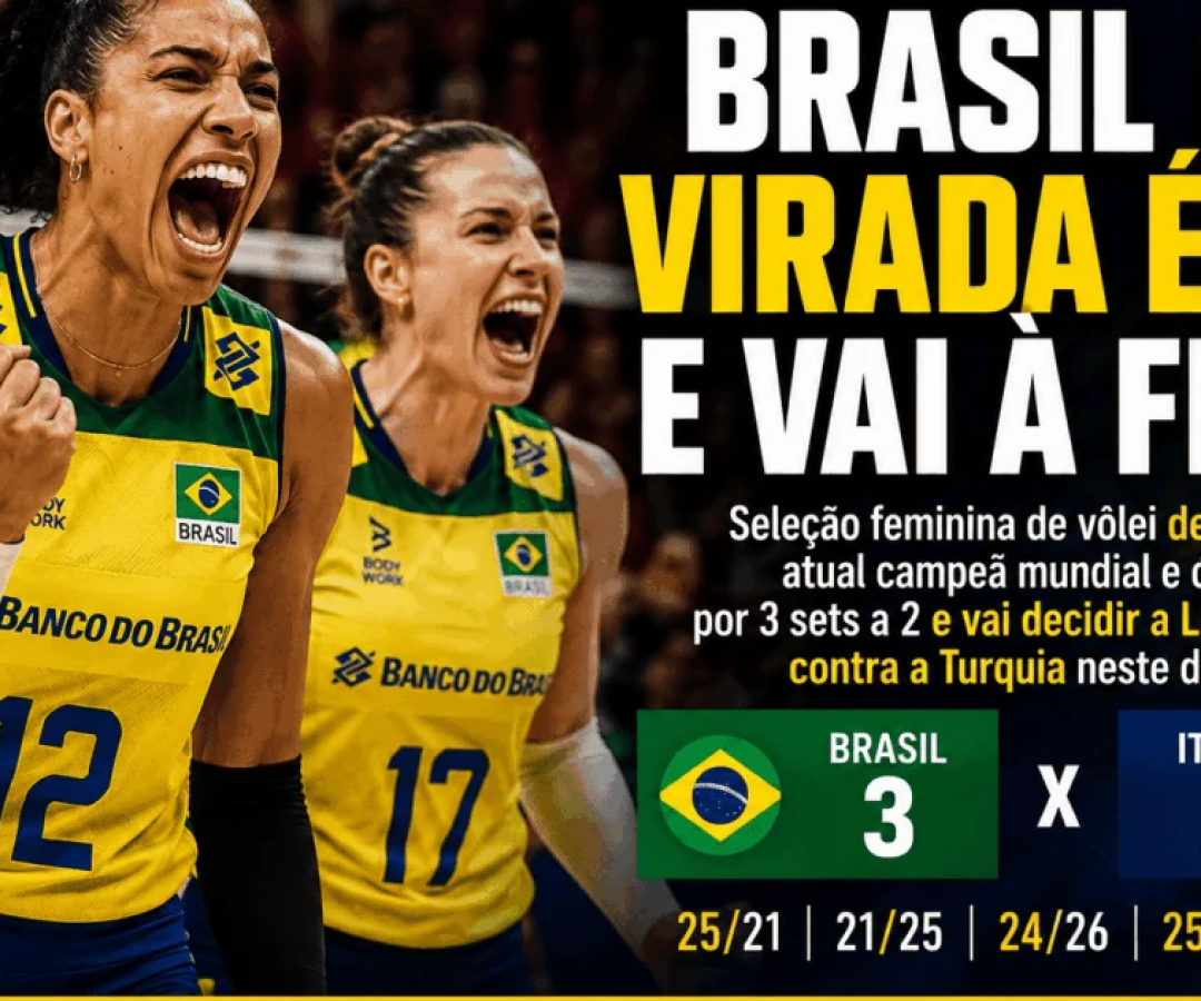 Brasil bate favorita Itália e terá Turquia na final da Liga das Nações