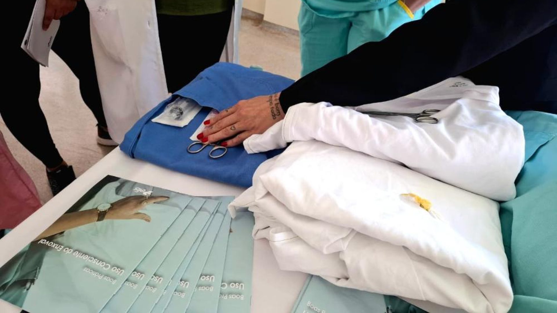 Ação reforça uso consciente do enxoval hospitalar no Hospital de Santa Maria
