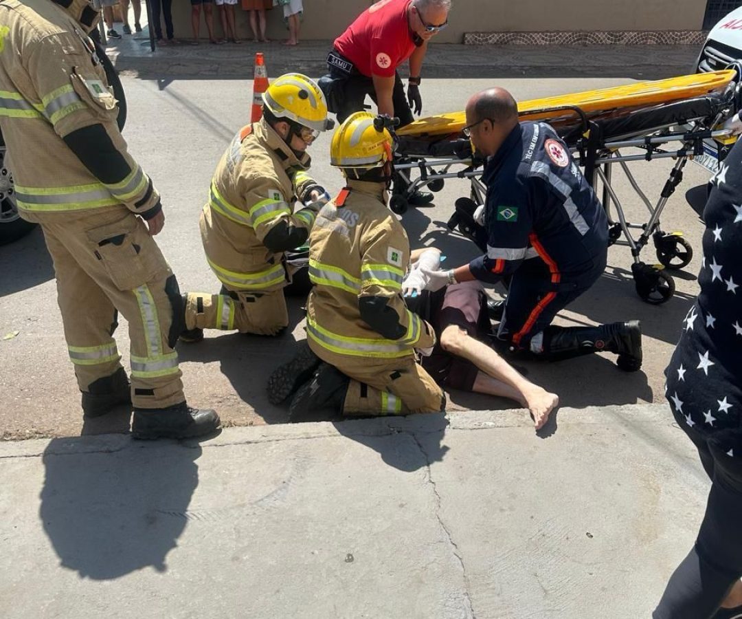 Idoso é atropelado por carro em Planaltina e levado para o hospital