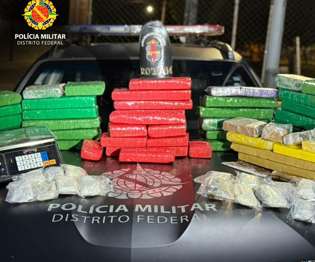 ROTAM realiza megaoperação no Gama e apreende mais de R$ 500 mil em drogas