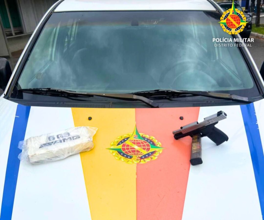 Dupla é presa com arma e cocaína durante operação em Ceilândia