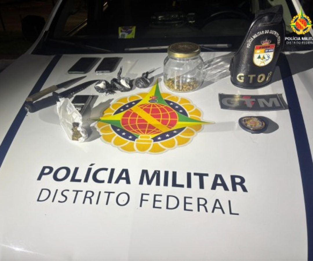 PMDF prende traficante após denúncia e monitoramento no Paranoá