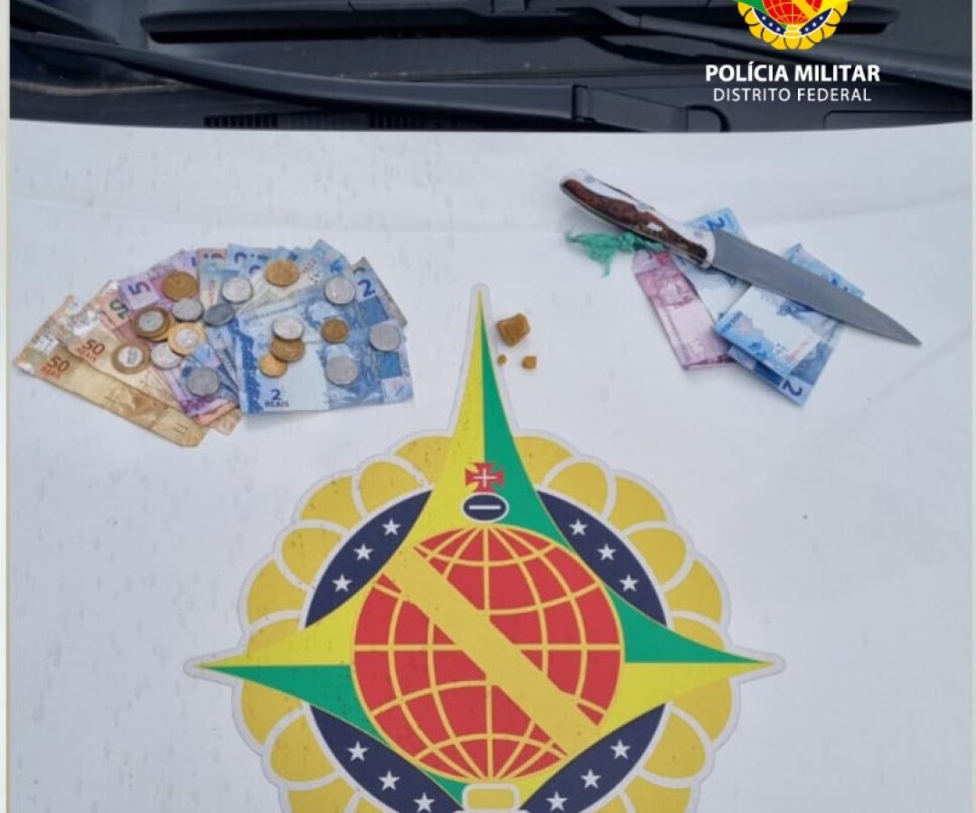 Operação Ceilândia Centro resulta em prisão por tráfico e detenção por porte de arma branca na CNM 02