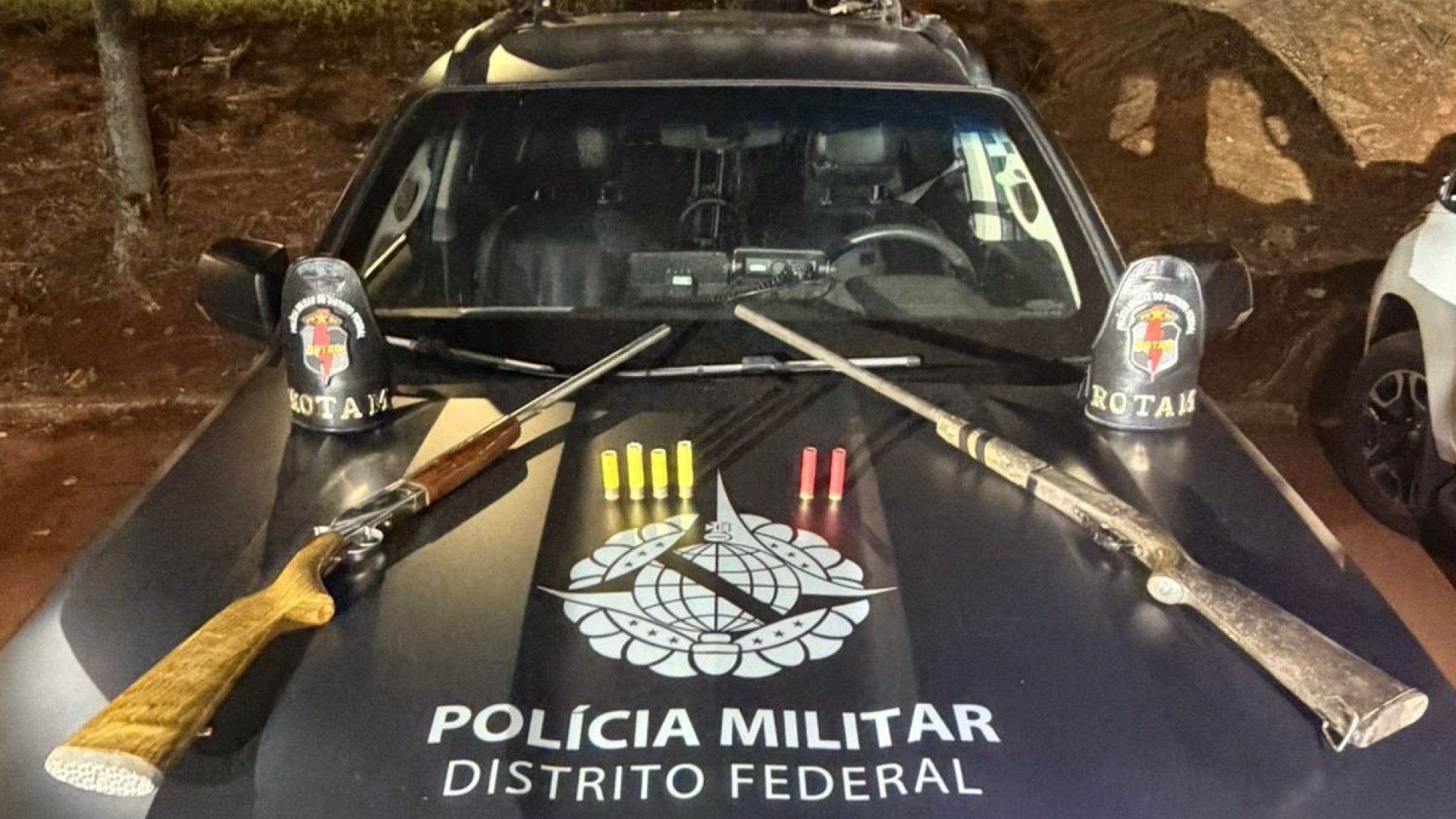 PMDF apreende espingardas e munições durante patrulhamento em Samambaia