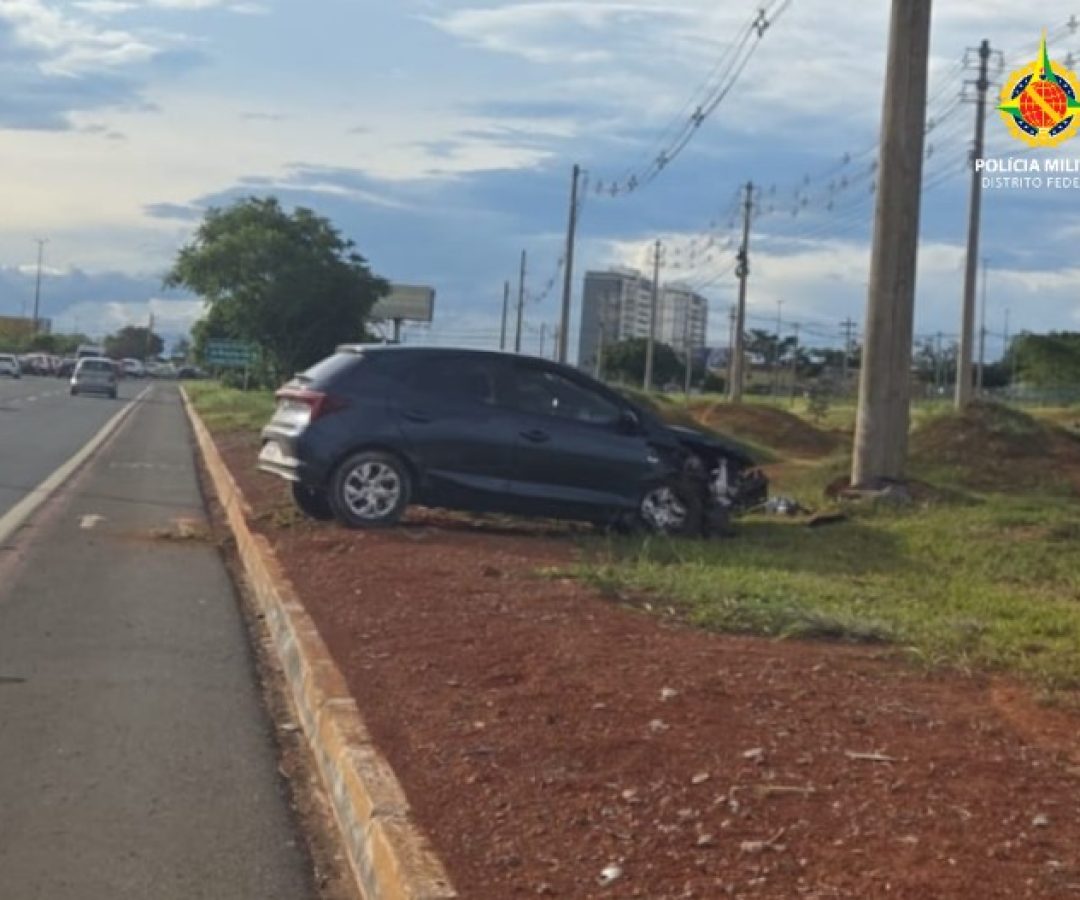 Suspeito de roubo de carro é preso após colisão, invasão da UnB e cerco com apoio aéreo