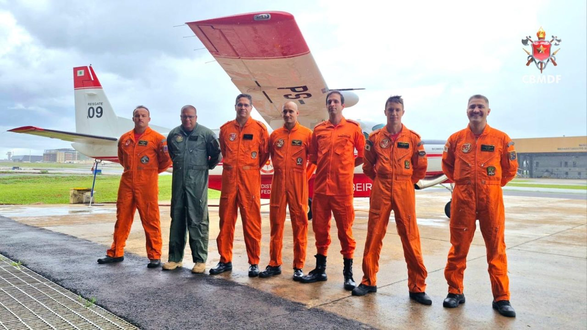 Aeronave do CBMDF retorna a Brasília após resgate aéreo de criança em estado grave