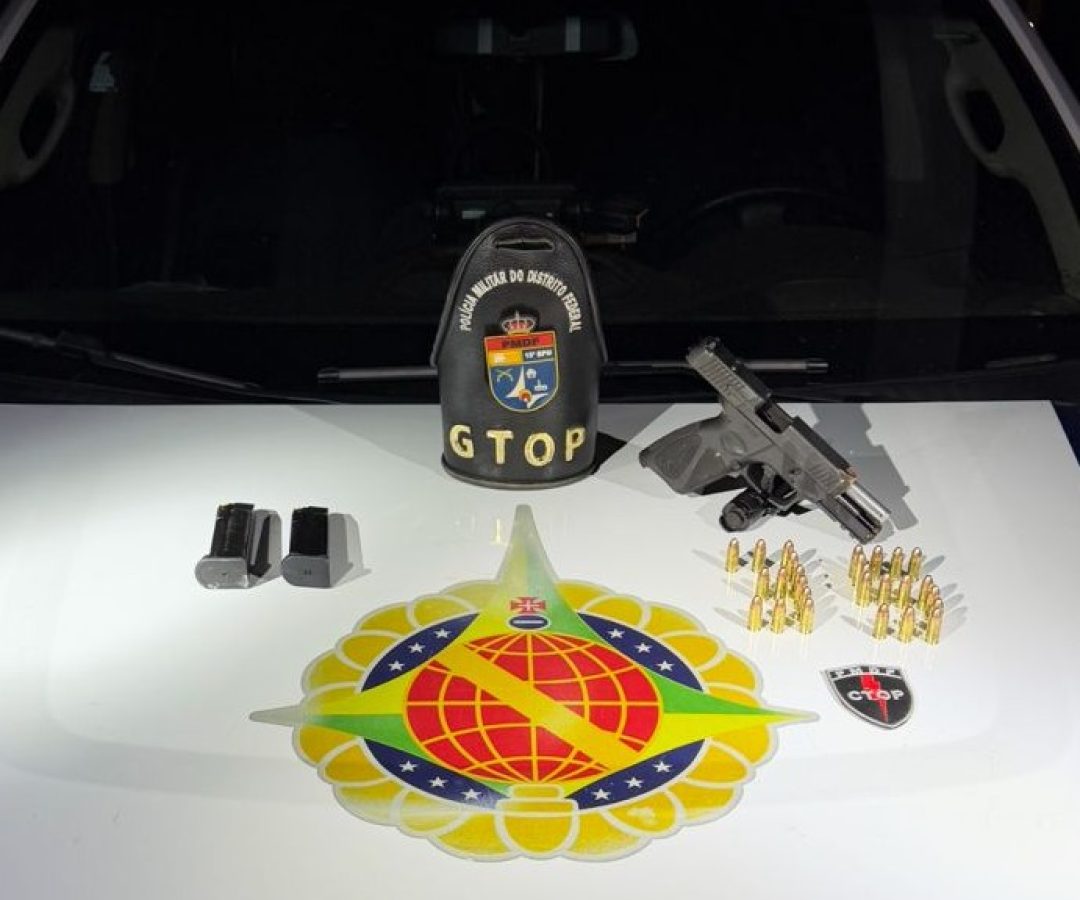 Perseguição policial termina com prisão de dois suspeitos armados na Estrutural