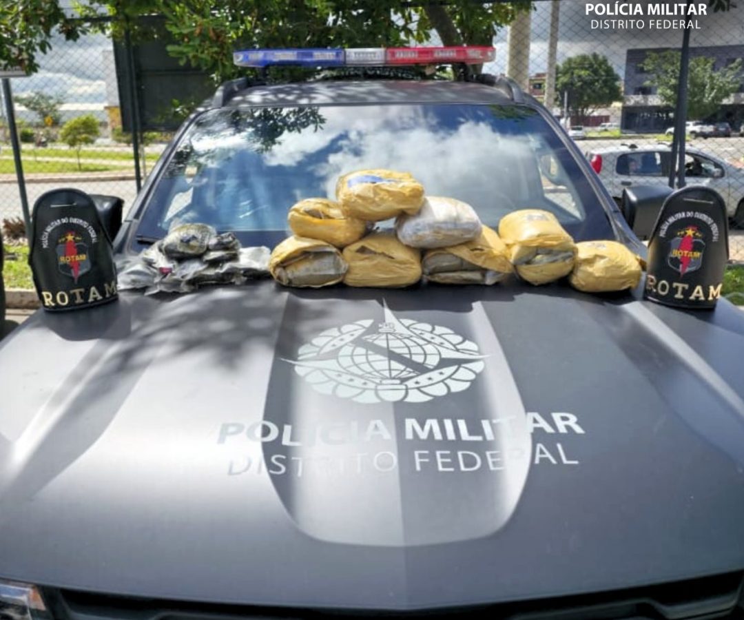 ROTAM intercepta 10 kg de drogas e prende suspeito no Recanto das Emas