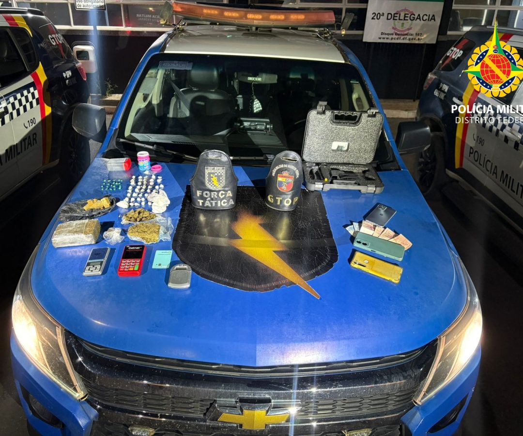 Três pessoas são presas por tráfico e posse de munição no Gama