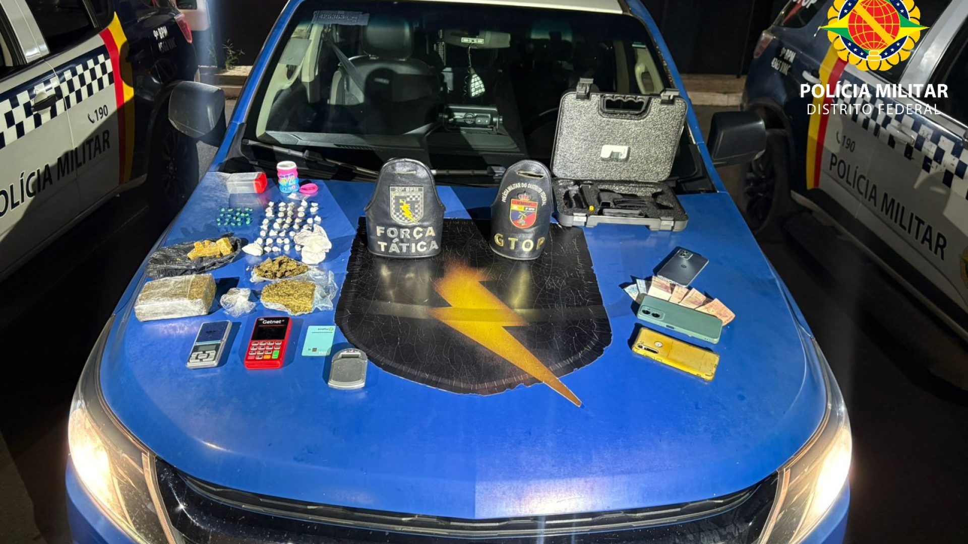 Três pessoas são presas por tráfico e posse de munição no Gama