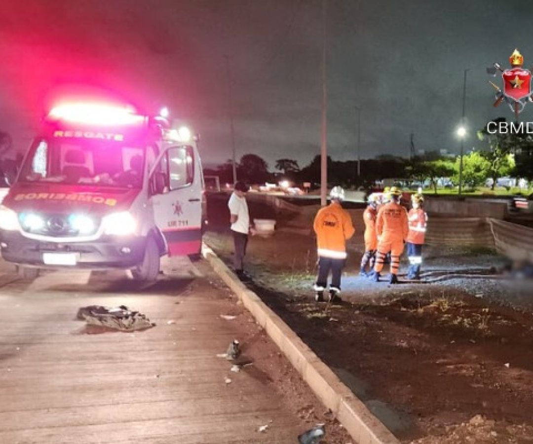 Idoso morre após acidente na EPIG em frente ao Complexo da PCDF