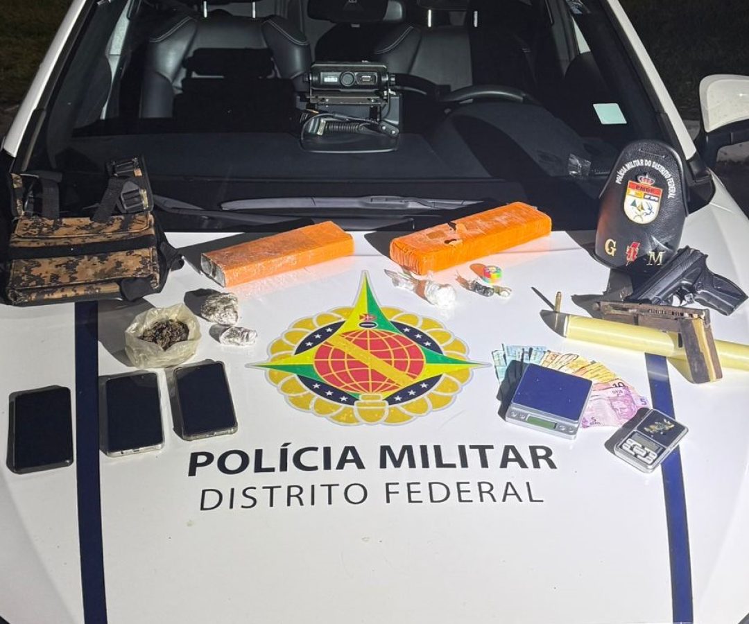 PMDF prende dois homens e descobre ponto de tráfico no Paranoá Park