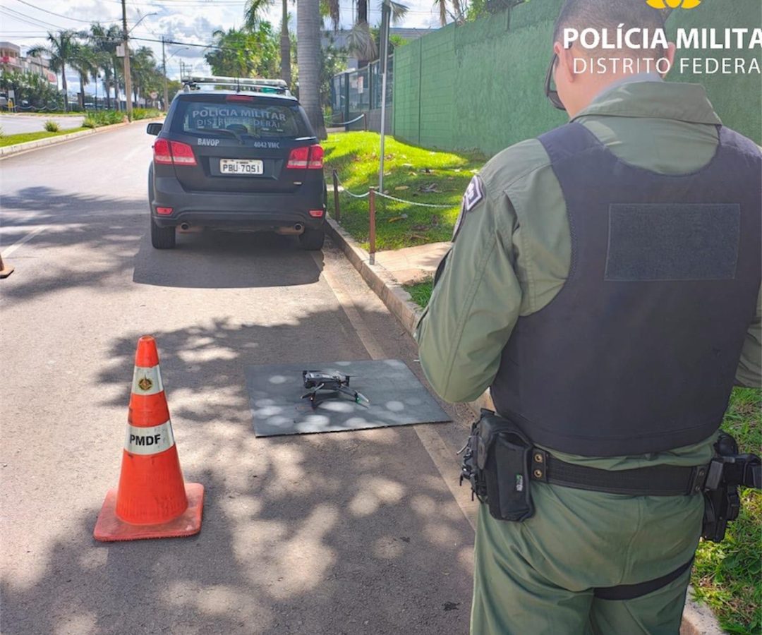 PMDF atua contra uso irregular de drones próximo à casa de Bolsonaro no DF