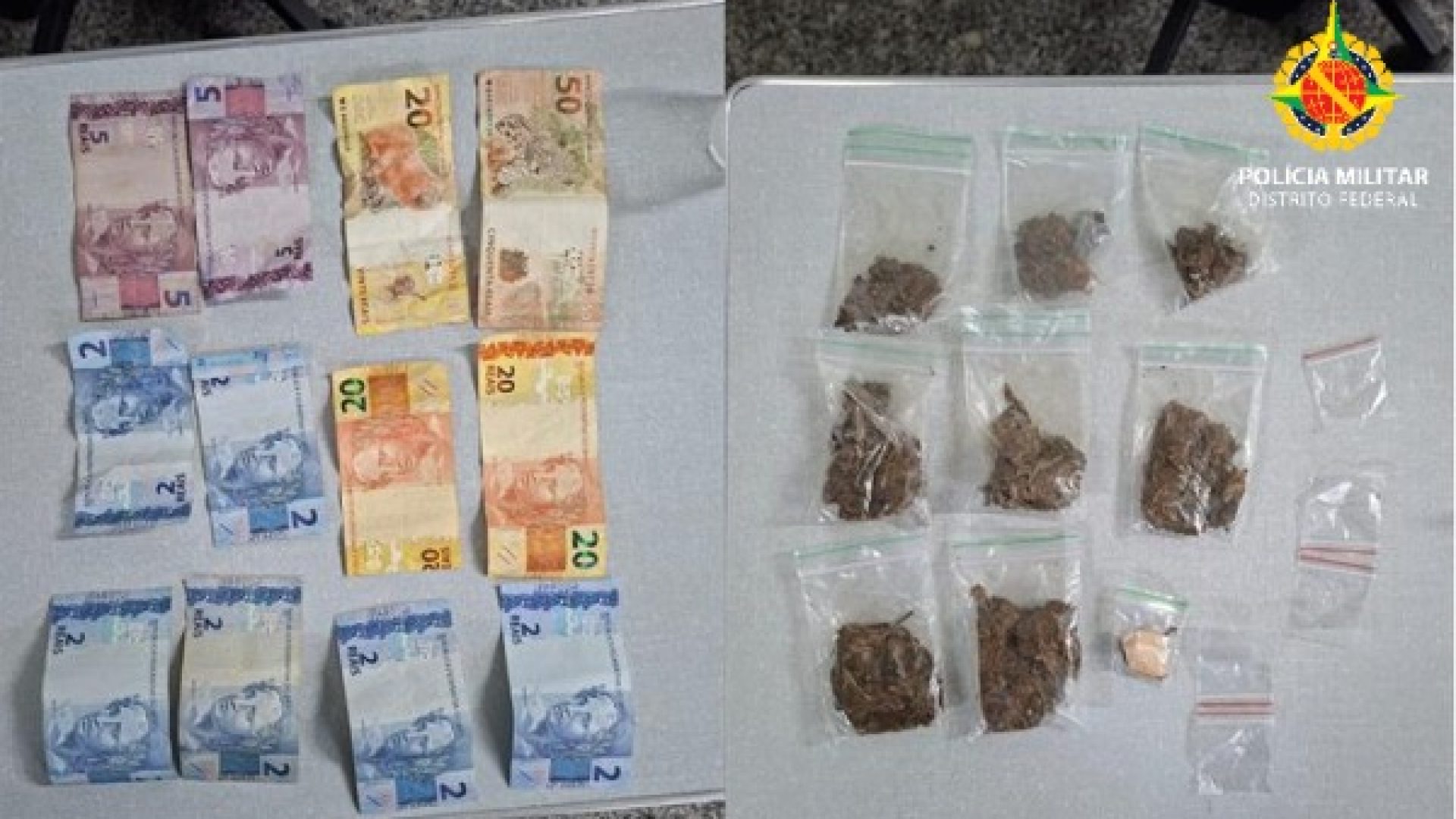 Homem é preso por tráfico e outro detido por porte de drogas no Recanto das Emas