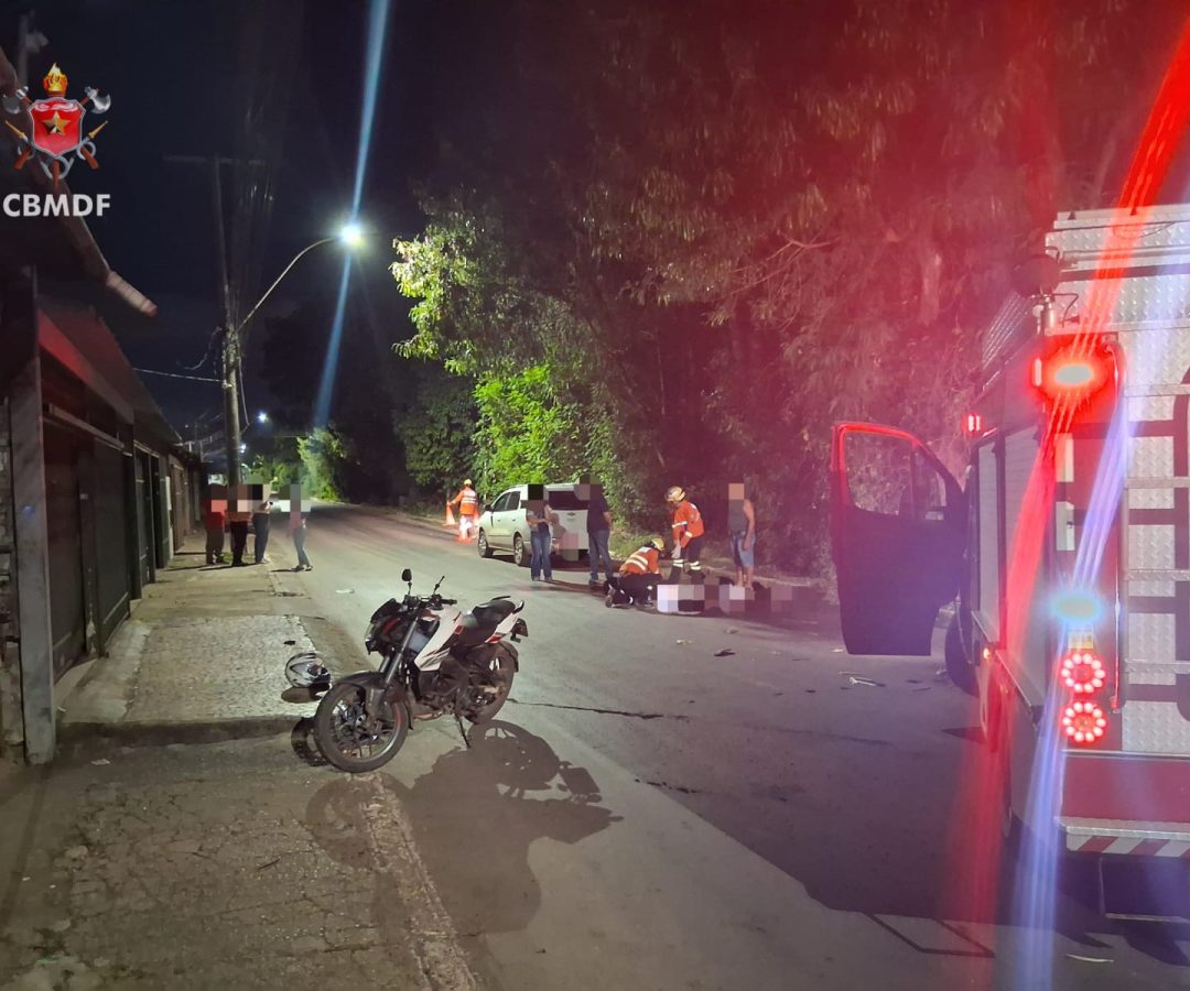 Queda de moto termina em morte na Ceilândia na noite desta segunda