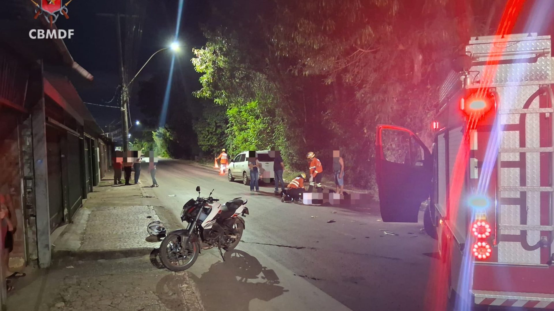 Queda de moto termina em morte na Ceilândia na noite desta segunda