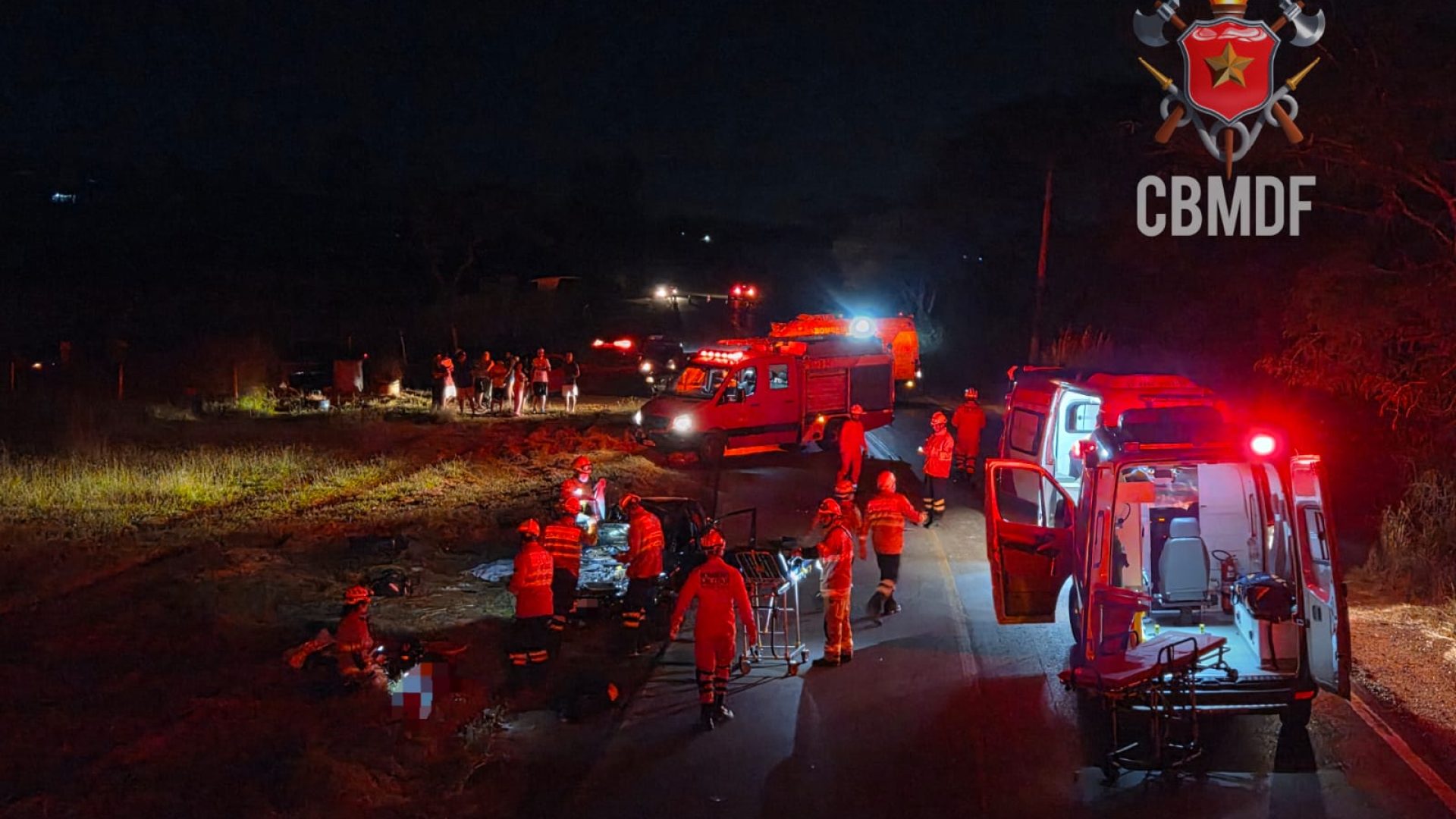 Colisão na DF 250 deixa dois mortos e uma mulher em estado grave no Paranoá