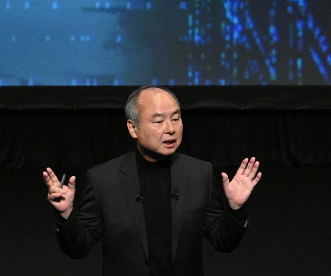 Fundador e presidente-executivo do SoftBank, Masayoshi Son,