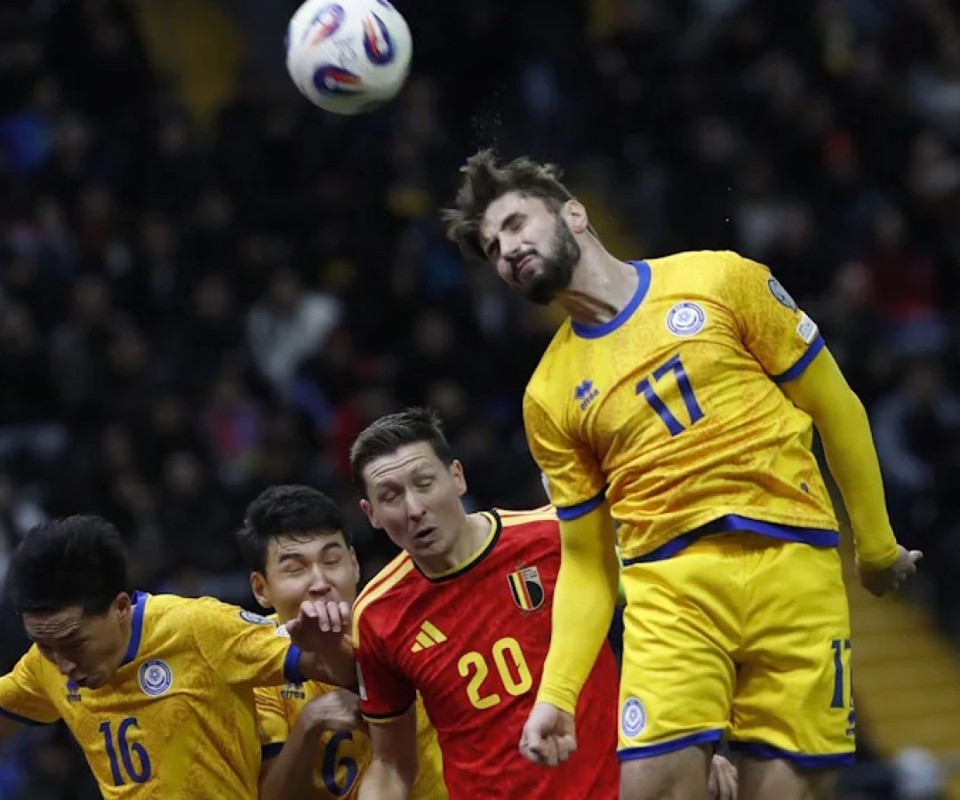 Bélgica para na defesa do Cazaquistão e adia a classificação para a Copa