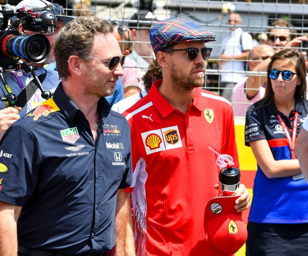 Vettel admite surpresa com saída de Horner da Red Bull