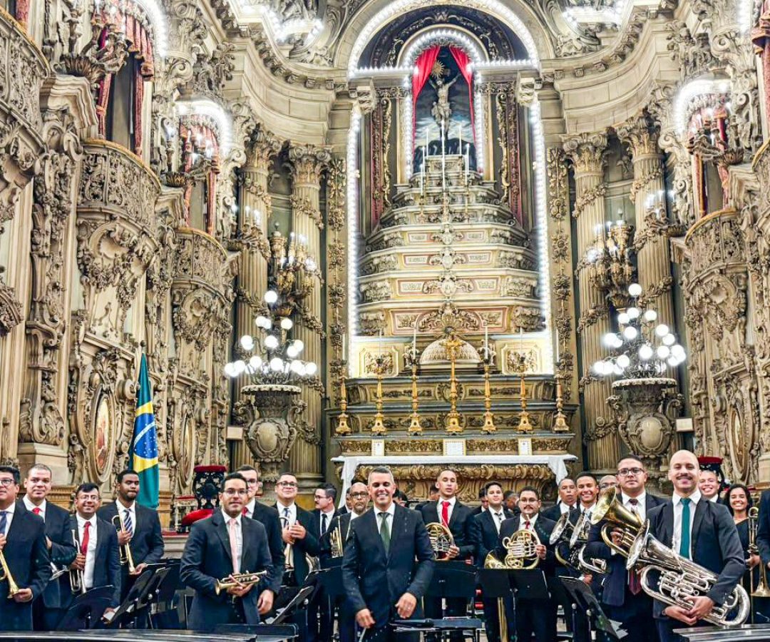Concerto de banda em igreja no Rio chama atenção para encontro mundial
