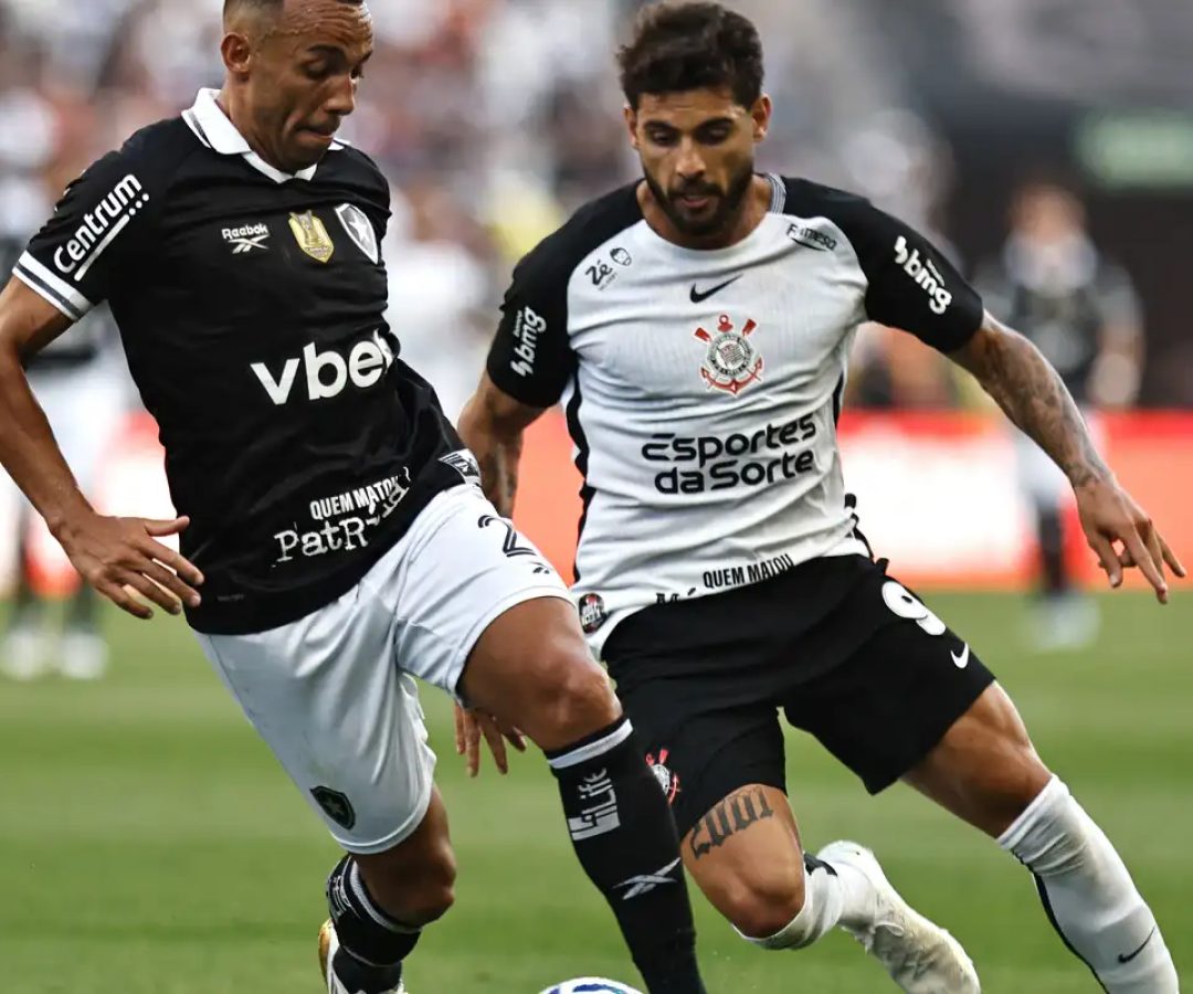 Corinthians e Botafogo empatam e estacionam na tabela do Brasileirão