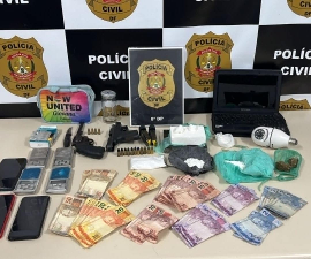 PCDF intensifica combate ao tráfico de drogas e apreende armas no Setor Santa Luzia, na Estrutural