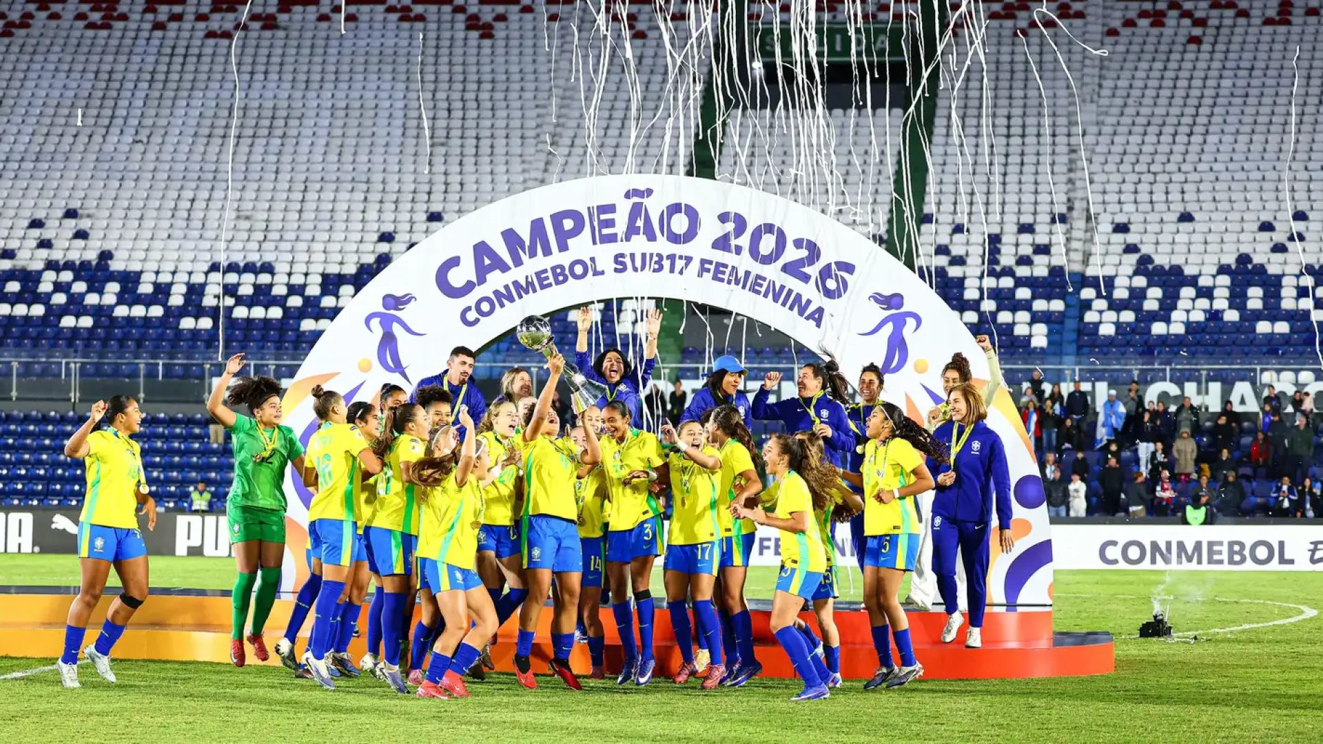 Brasil derrota Argentina e é campeão Sul-Americano Sub-17 feminino
