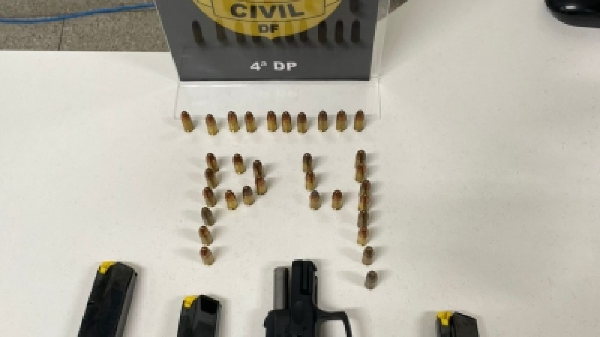PCDF deflagra Operação Parabellum e apreende pistola, carregadores e munições em poder de CAC irregular no Guará