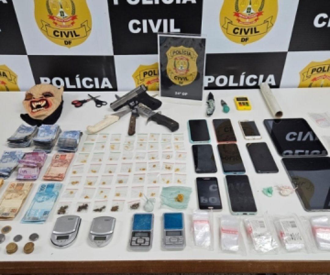 PCDF deflagra operação e prende três pessoas por tráfico de drogas em Ceilândia
