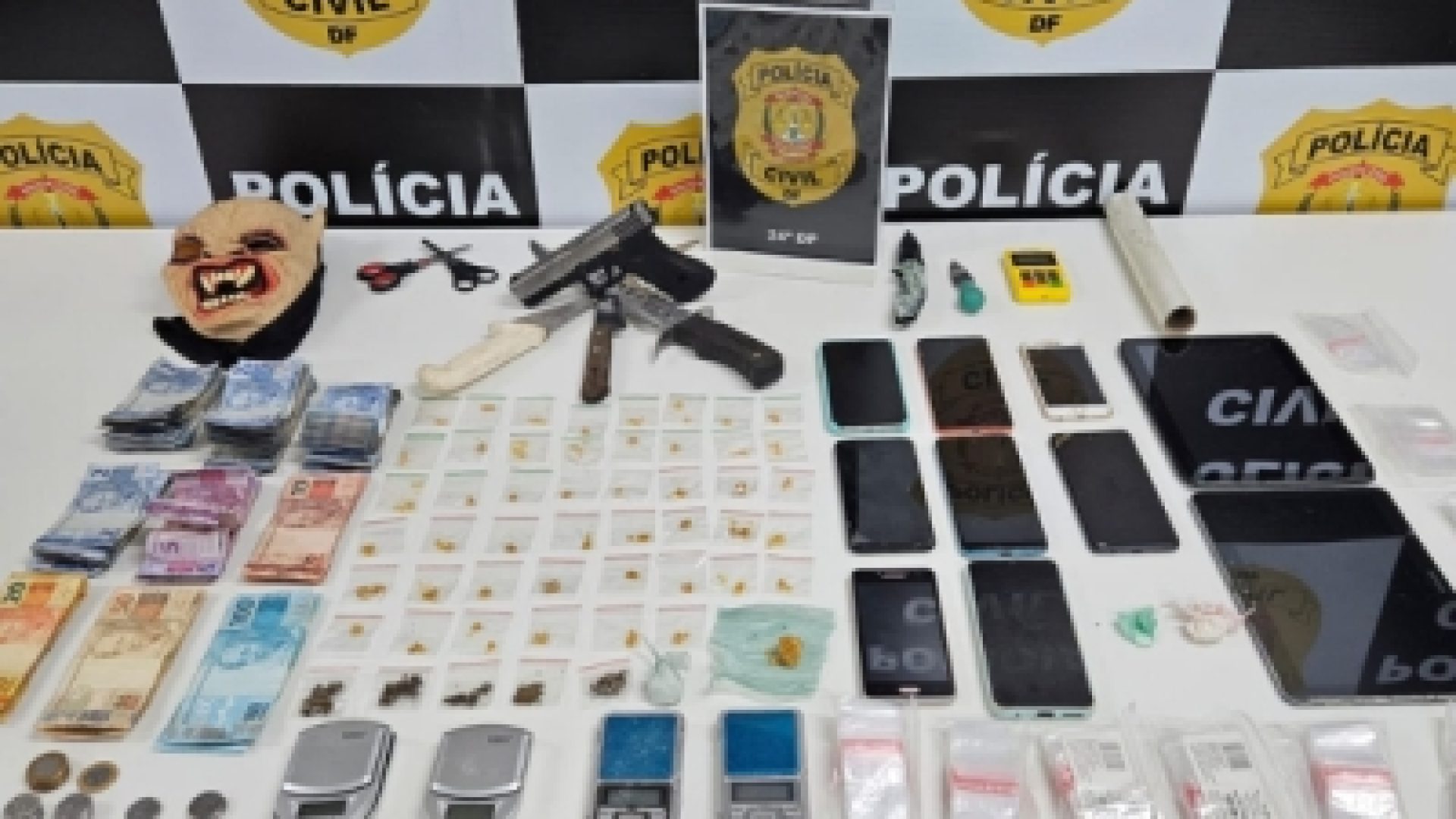 PCDF deflagra operação e prende três pessoas por tráfico de drogas em Ceilândia