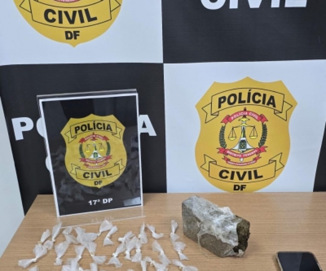 PCDF prende dupla por tráfico no córrego Taguatinga