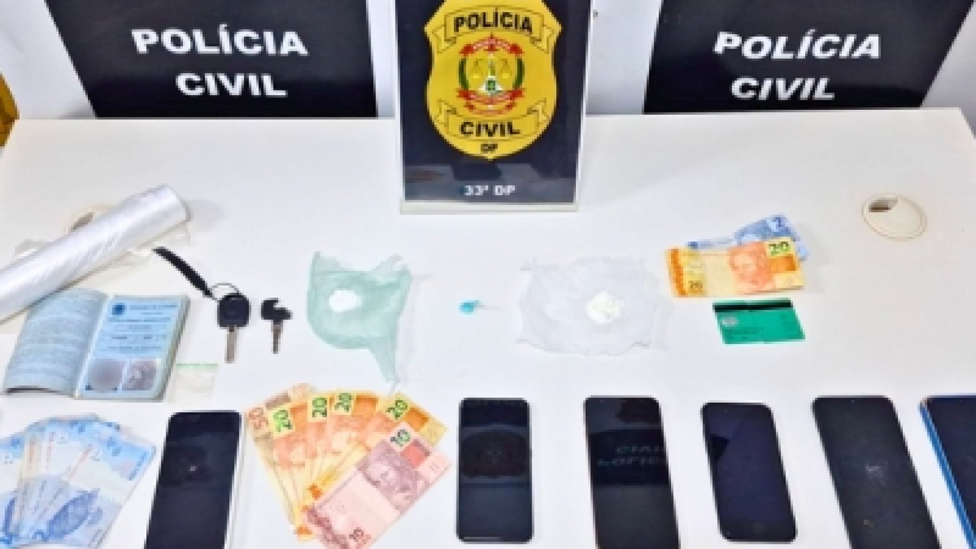33ª DP prende três por tráfico e associação para o tráfico de droga em Santa Maria