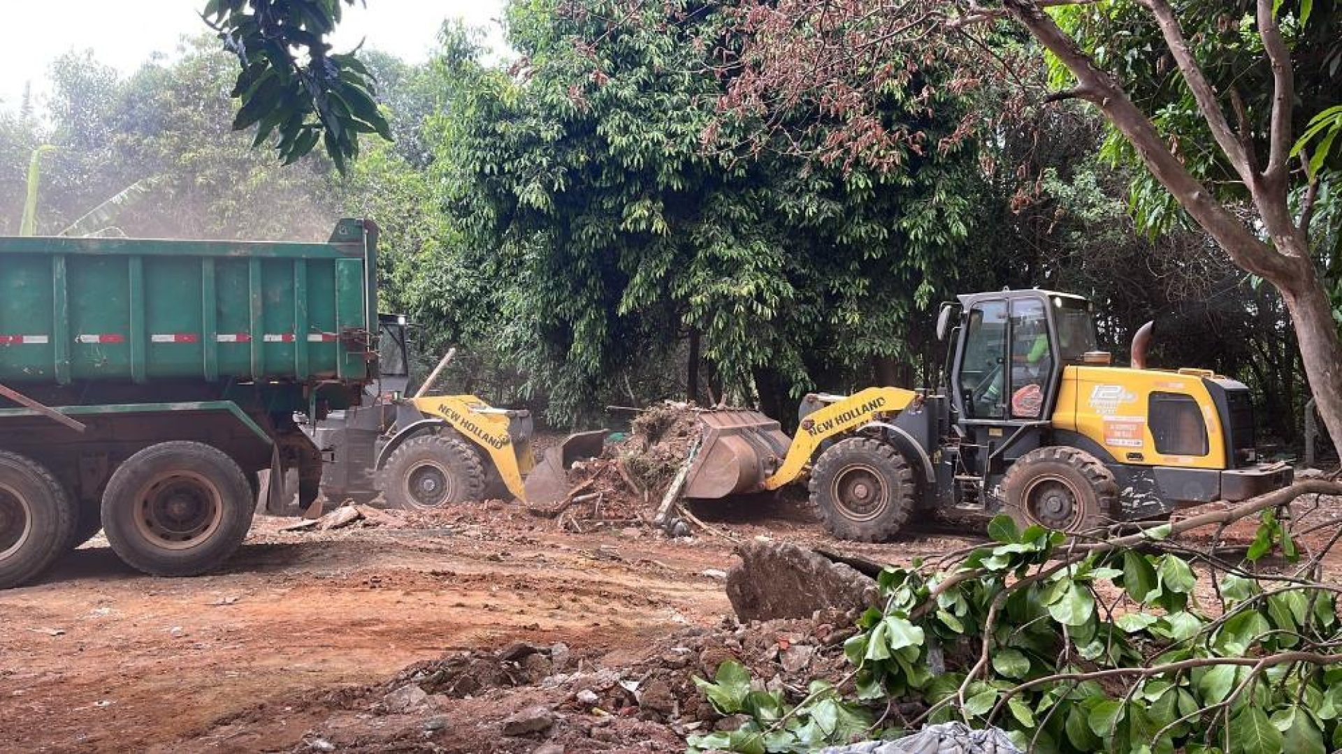 Operação retira 50 toneladas de entulho do Parque Ecológico do Gama