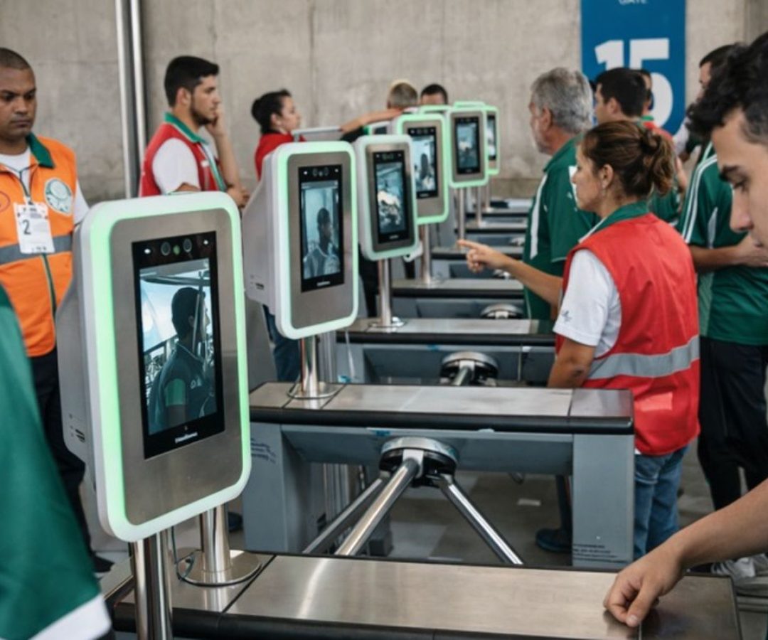 Reconhecimento facial amplia público nos estádios e reforça segurança
