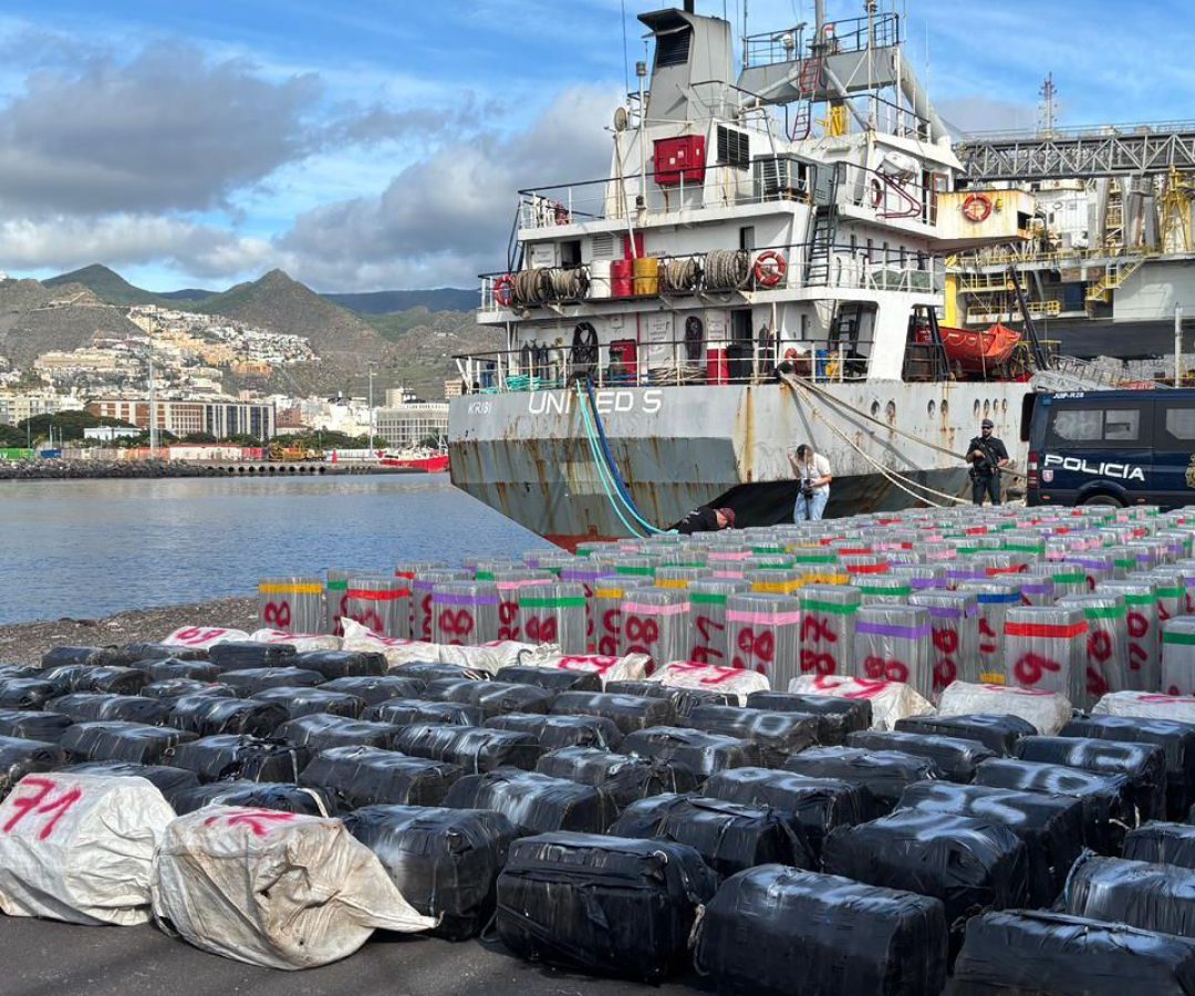 Espanha apreende cocaína a bordo de navio que fez escala no Brasil