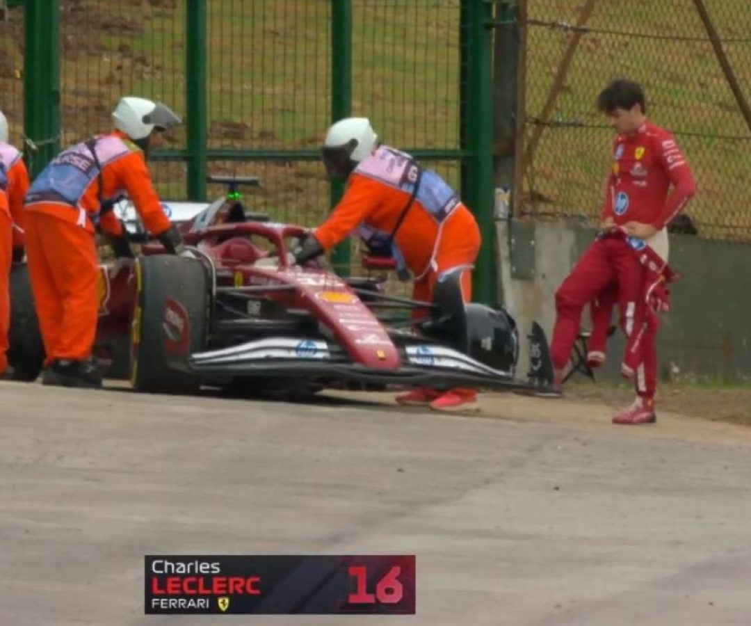F1:Leclerc abandona GP de SP em incidente com Antonelli e Piastri