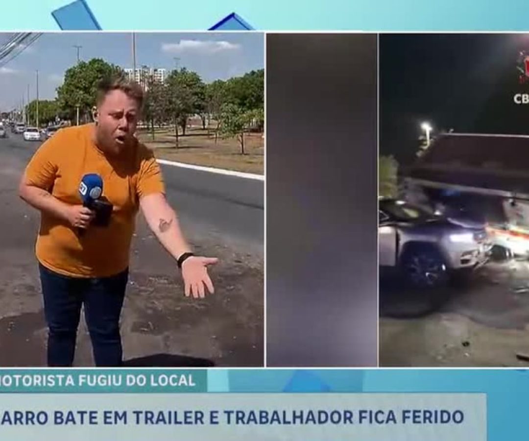 Carro bate em trailer de lanches estacionado e fere funcionário em Samambaia (DF) – Noticias R7