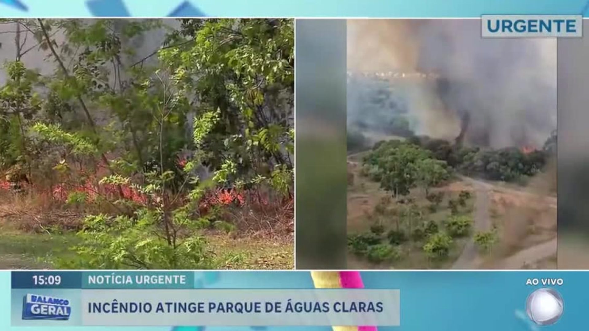 Incêndio assusta moradores e atinge área verde do Parque de Águas Claras, no DF – Noticias R7