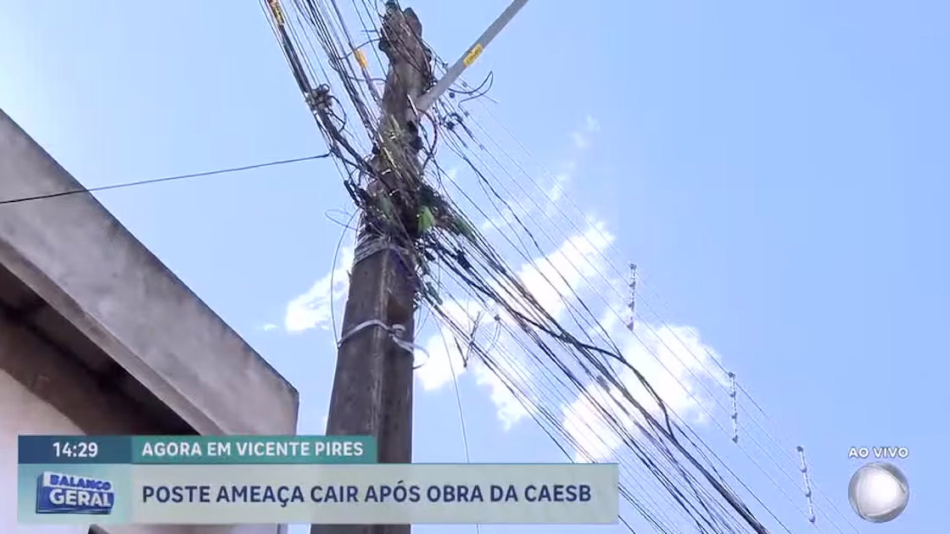 Poste danificado em Vicente Pires gera preocupação entre moradores – Noticias R7