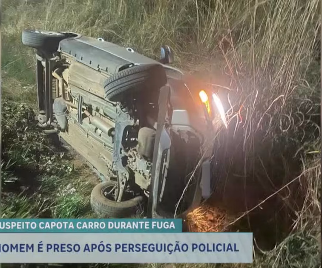 Homem é preso após capotar carro roubado durante perseguição policial no DF – Noticias R7