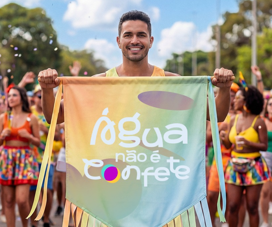 Adasa promove campanha ‘Água não é Confete’ no Carnaval infantil