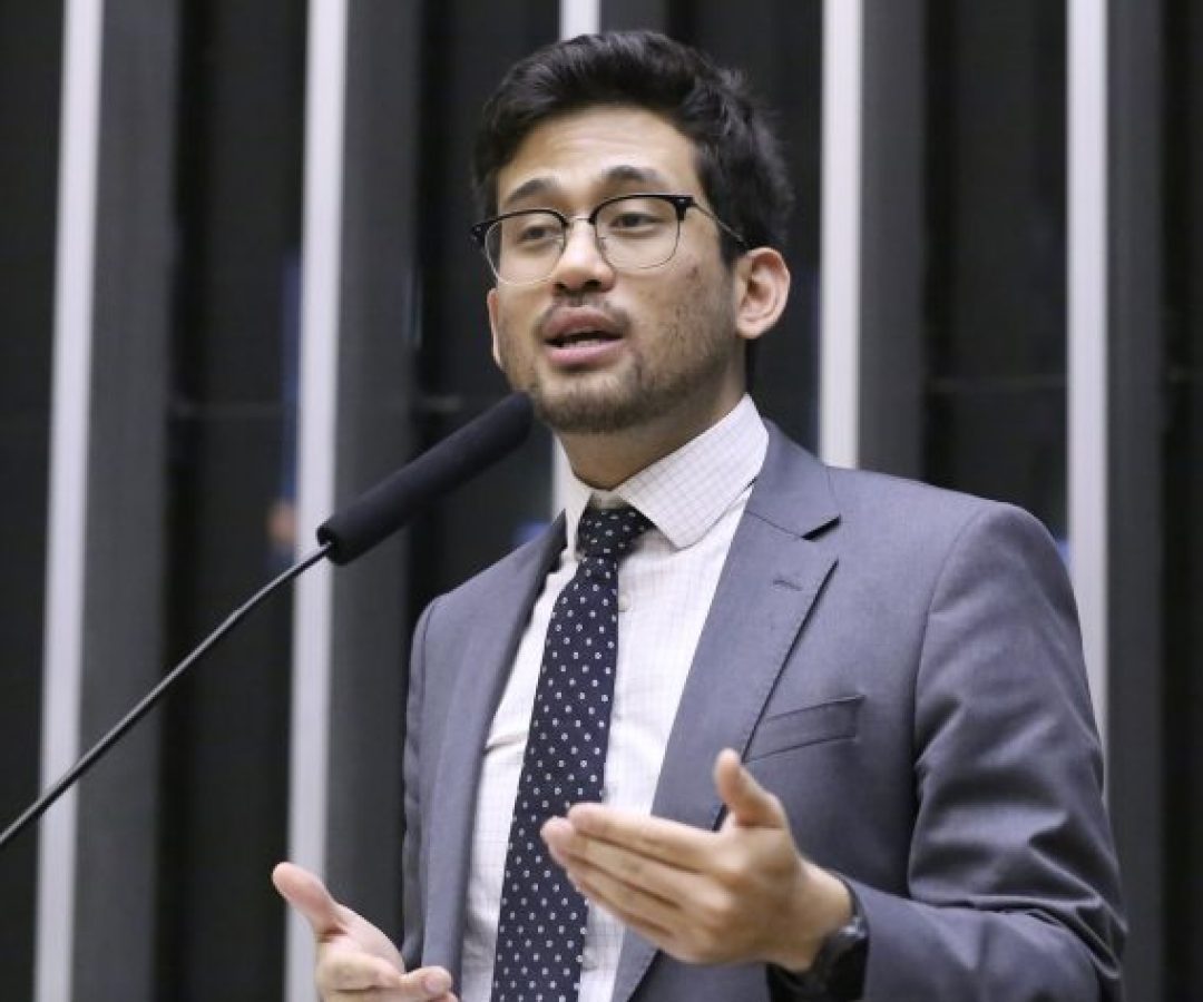 Deputado Kim Kataguiri (União-SP) fala no Plenário da Câmara dos Deputados