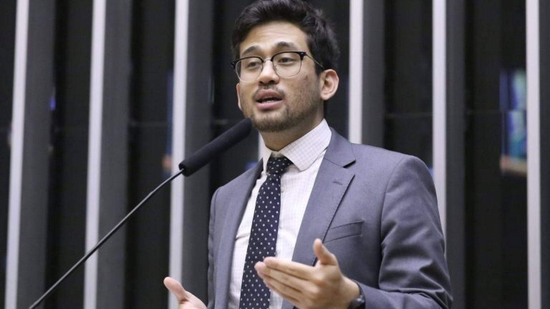 Deputado Kim Kataguiri (União-SP) fala no Plenário da Câmara dos Deputados