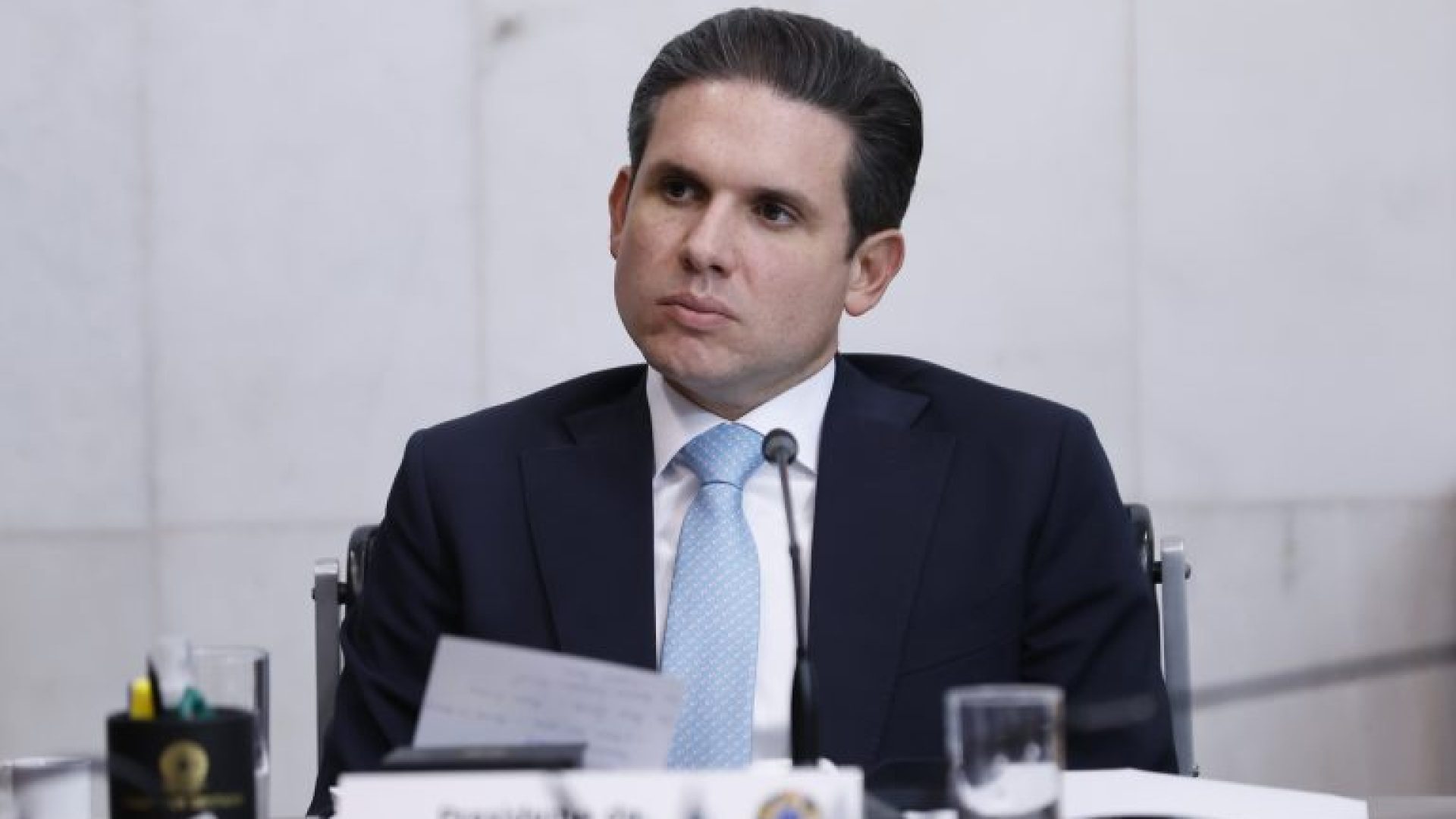 Reunião com governadores sobre o Marco Legal do Combate ao Crime Organizado. Presidente da Câmara dos Deputados, Hugo Motta (REPUBLICANOS - PB)