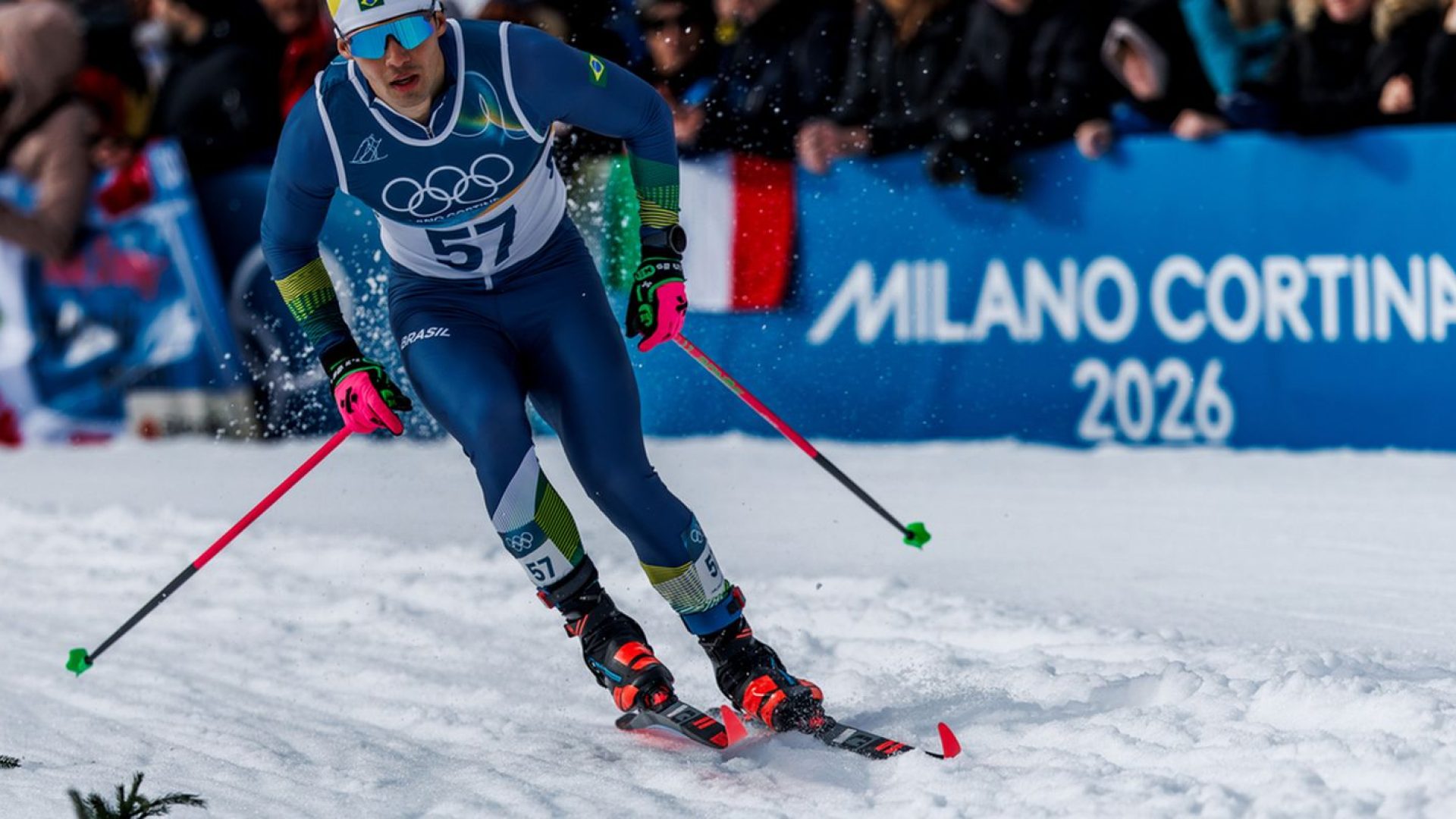 Brasil estreia no esqui cross-country, mas não se classifica à final