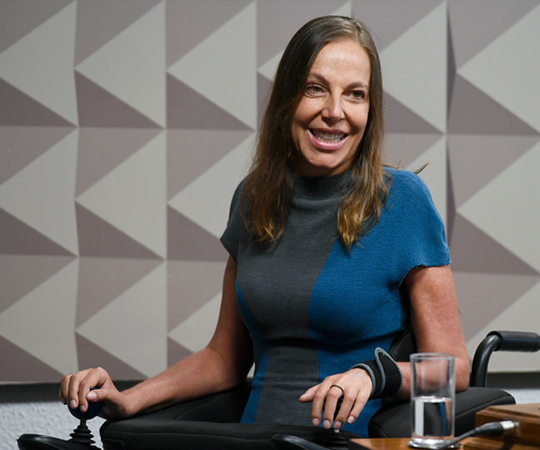 Em destaque, relatora da CMMIR, senadora Mara Gabrilli (PSDB-SP).